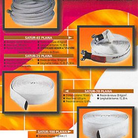 MANGUERA PLANA PARA INCENDIOS SATUR